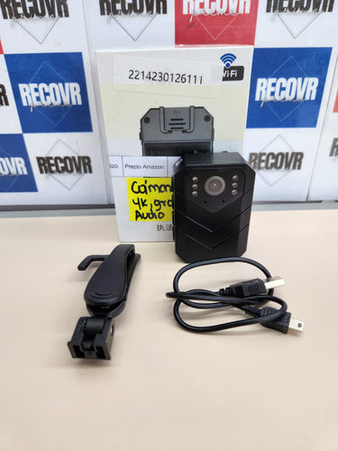 Cámara Corporal 4K Ultra HD grabación de Audio y Vídeo